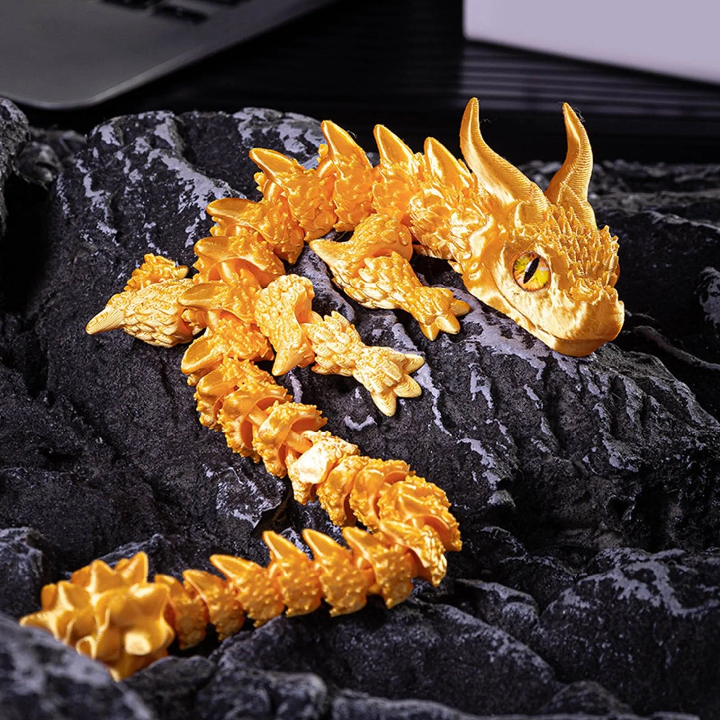 3d Printed Steam Technology Dinosaur Animal Toys Home Room Car Ornaments Joints Can Move Freely Steam Technology Flying Dragon