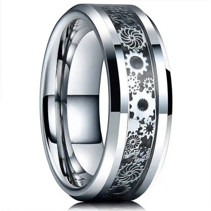 21 Colors 8mm Men's Stainless Steel Celtic Dragon Ring - Pedlar's Attic