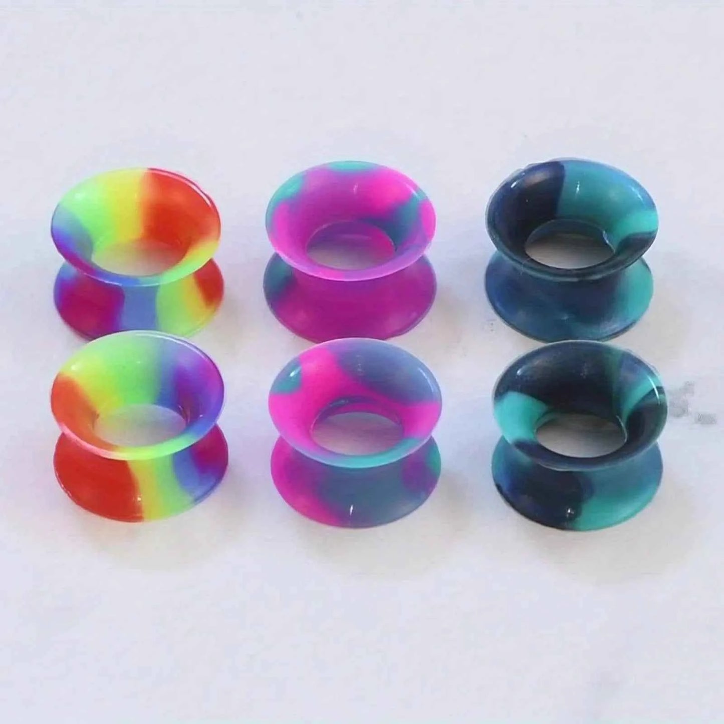 1/3 pairs Gradient Colorful Silicone Ear Plugs - Pedlar's Attic