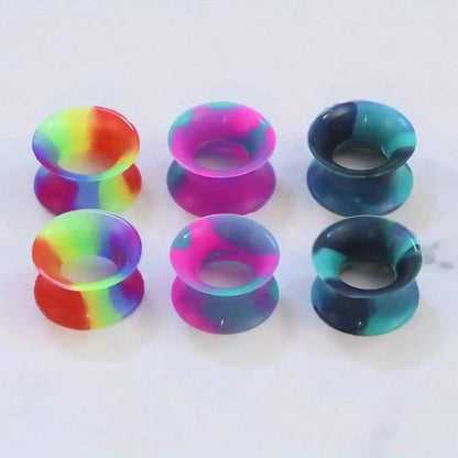 ColorPop Gradient Silicone Ear Plugs - 1/3 Pairs for Ultimate Comfort & Style - Pedlar's Attic
