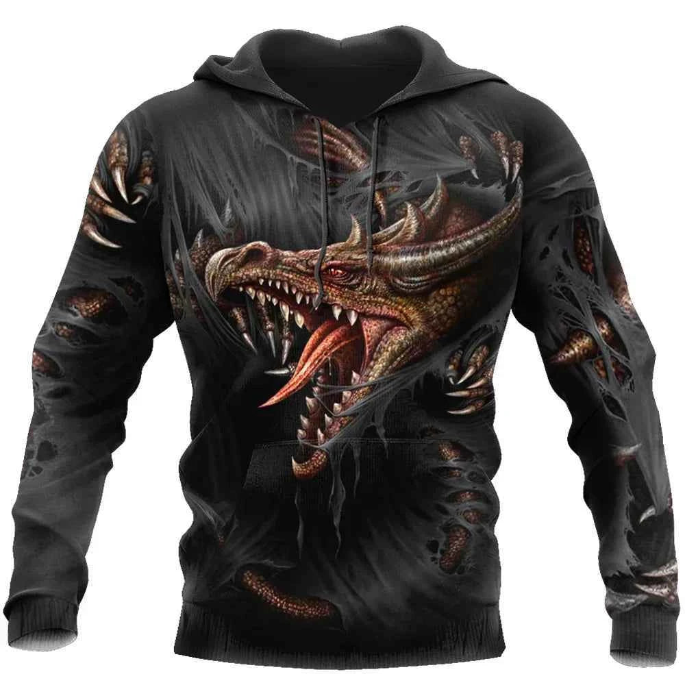 Chinese Dragon Printed Men's Hoodie Fashion- So many choices 2