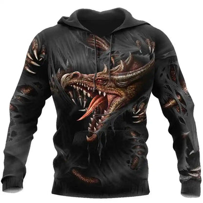 Chinese Dragon Printed Men's Hoodie Fashion- So many choices 2 - Pedlar's Attic