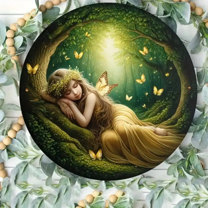 Where the Forest Breathes — Aluminum Butterfly Fairy Wall Art