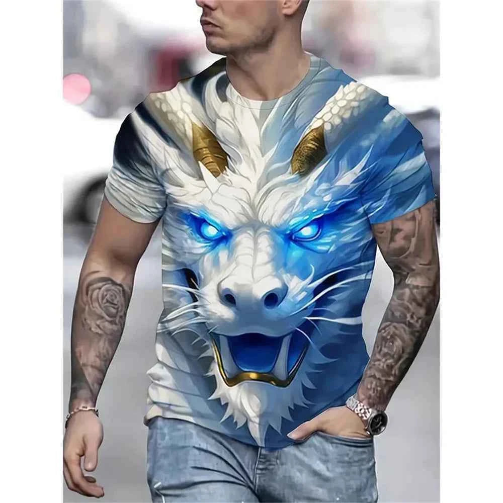 Dragon Print T-shirt 4