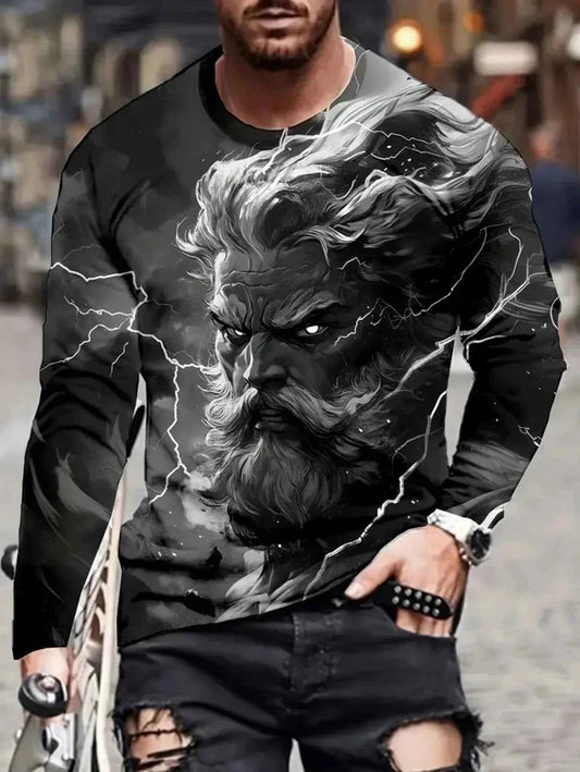 Men Cool Mythical gods Characters Graphics shirts