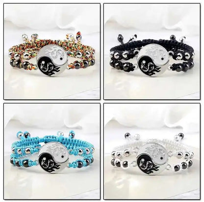 2Pcs/set Dragon Tai Chi Gossip Braided Bracelets lots of styles - Pedlar's Attic