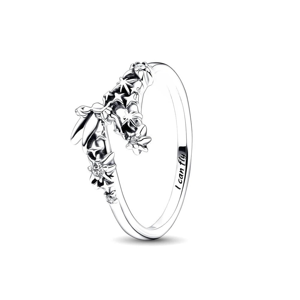 Aether-Reach Ring — 925 Sterling Silver Heart & Butterfly