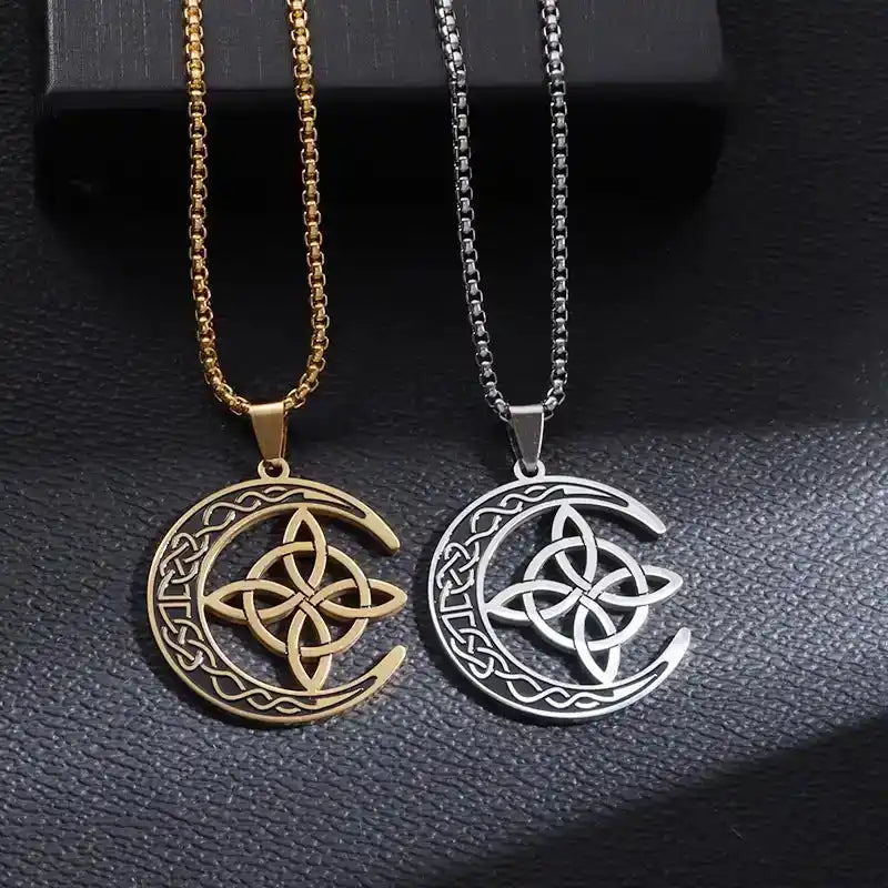 The Moon Knot Collection — Celtic Irish Witch Amulet Necklaces