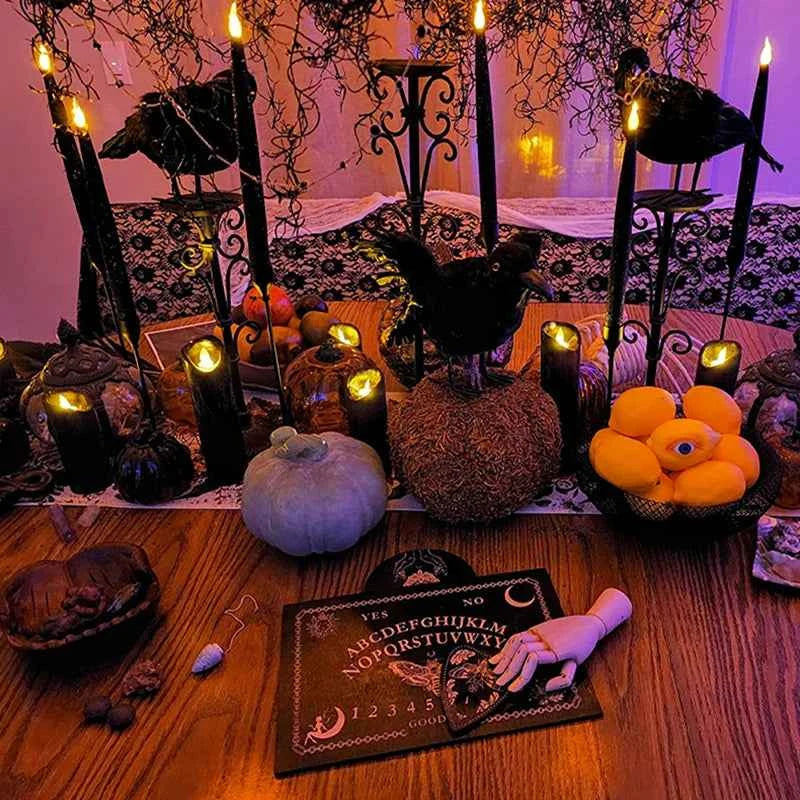 12inch Wooden Divination Pendulum Board Engraved Magic Board Ouija Board Metaphysical Message Witch's Pendulum Board Kit