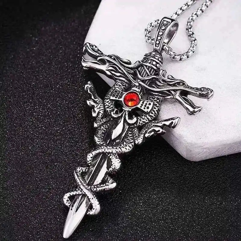 Punk Fashion Titanium Steel Necklace - Pedlar's Attic
