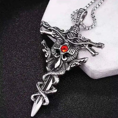 Punk Fashion Titanium Steel Necklace - Pedlar's Attic