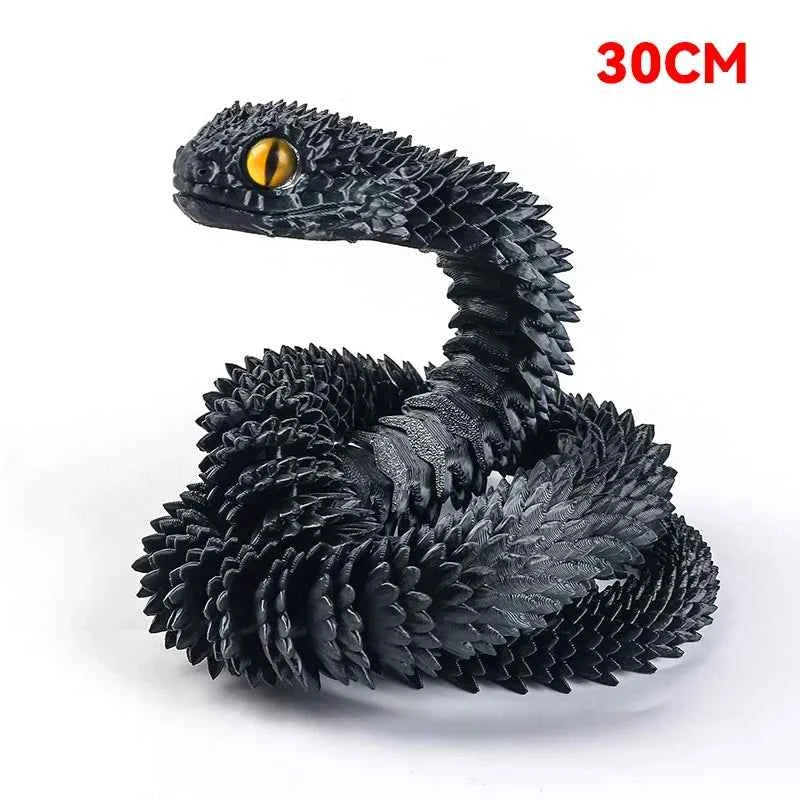 3D Printed Snake Rotatable Articulated Snake - Pedlar's Attic