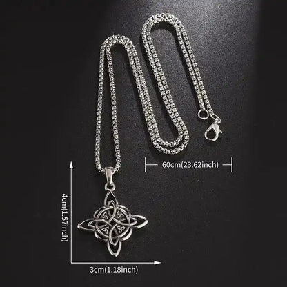 The Odin Quad — Celtic Norse Statement Necklace