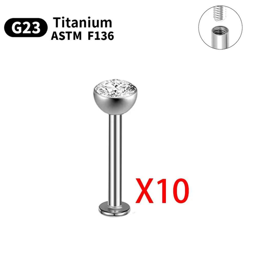 Titanium Piercings Labret Stud Lip Nose Eyebrow piercing kit