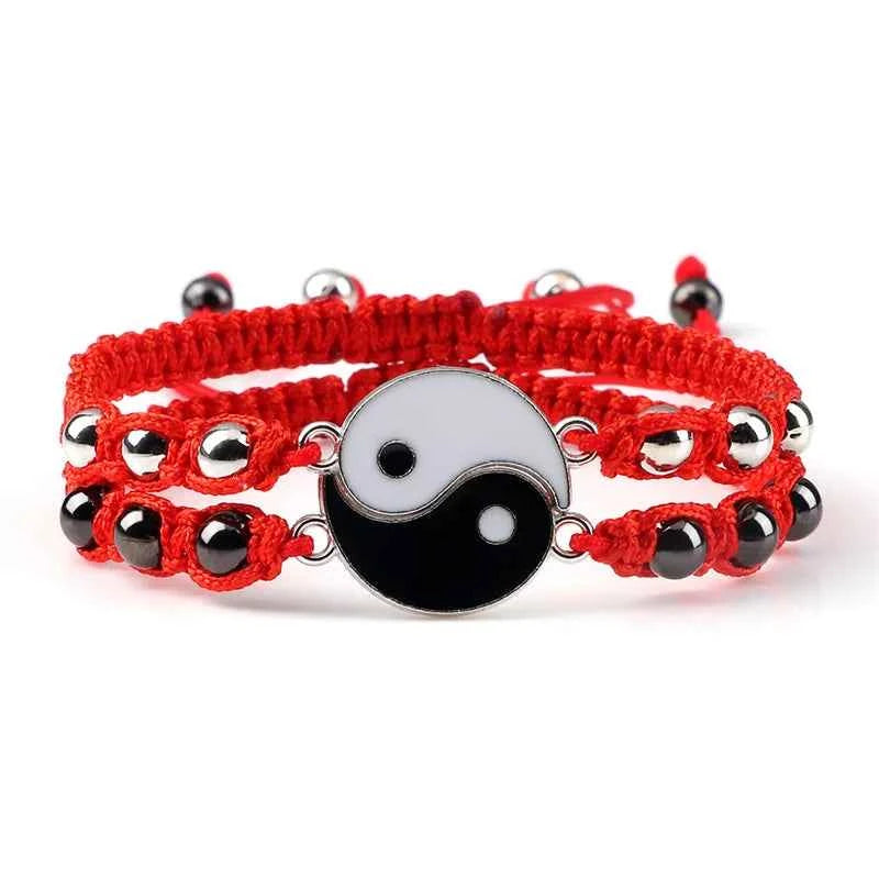 2Pcs/set Dragon Tai Chi Gossip Braided Bracelets lots of styles