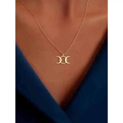 The Three-Faced Moon – Triple Moon Goddess Necklace