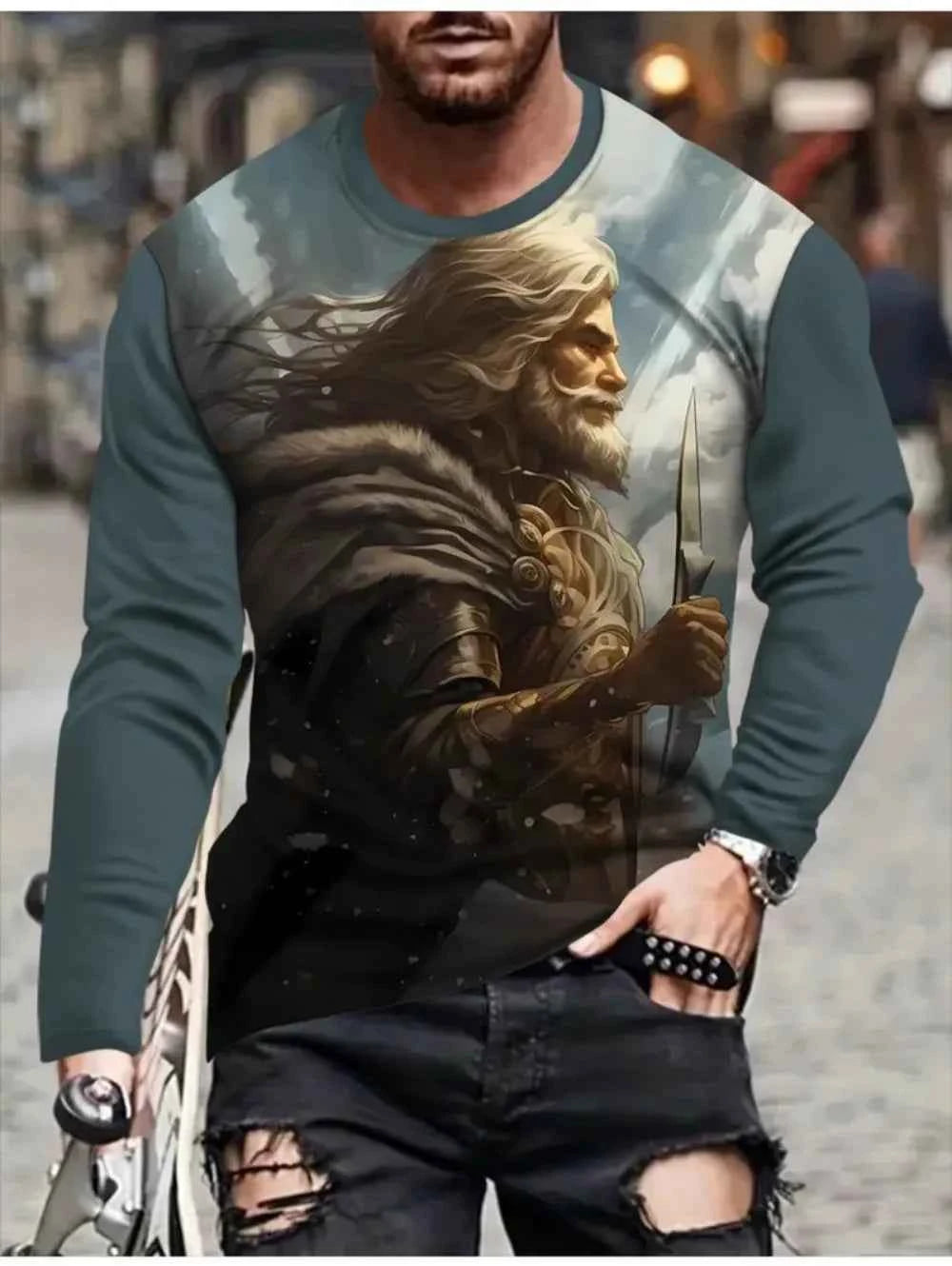 Men Cool Mythical gods Characters Graphics shirts