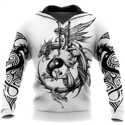 Chinese Dragon Printed Men's Hoodie Fashion- So many choices 2 - Pedlar's Attic
