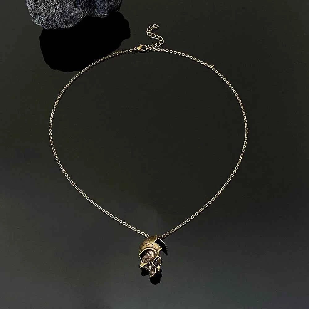 Vintage Skull Face Necklace