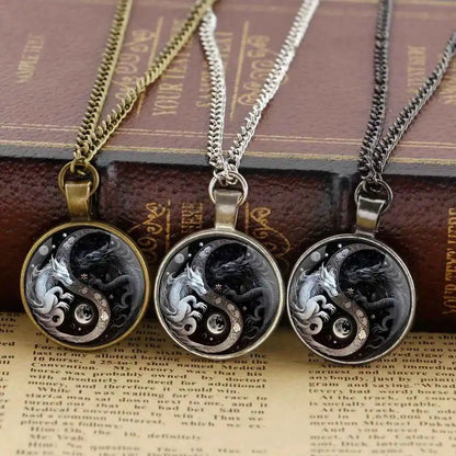 Retro Yin and Yang Dragon Design - Pedlar's Attic