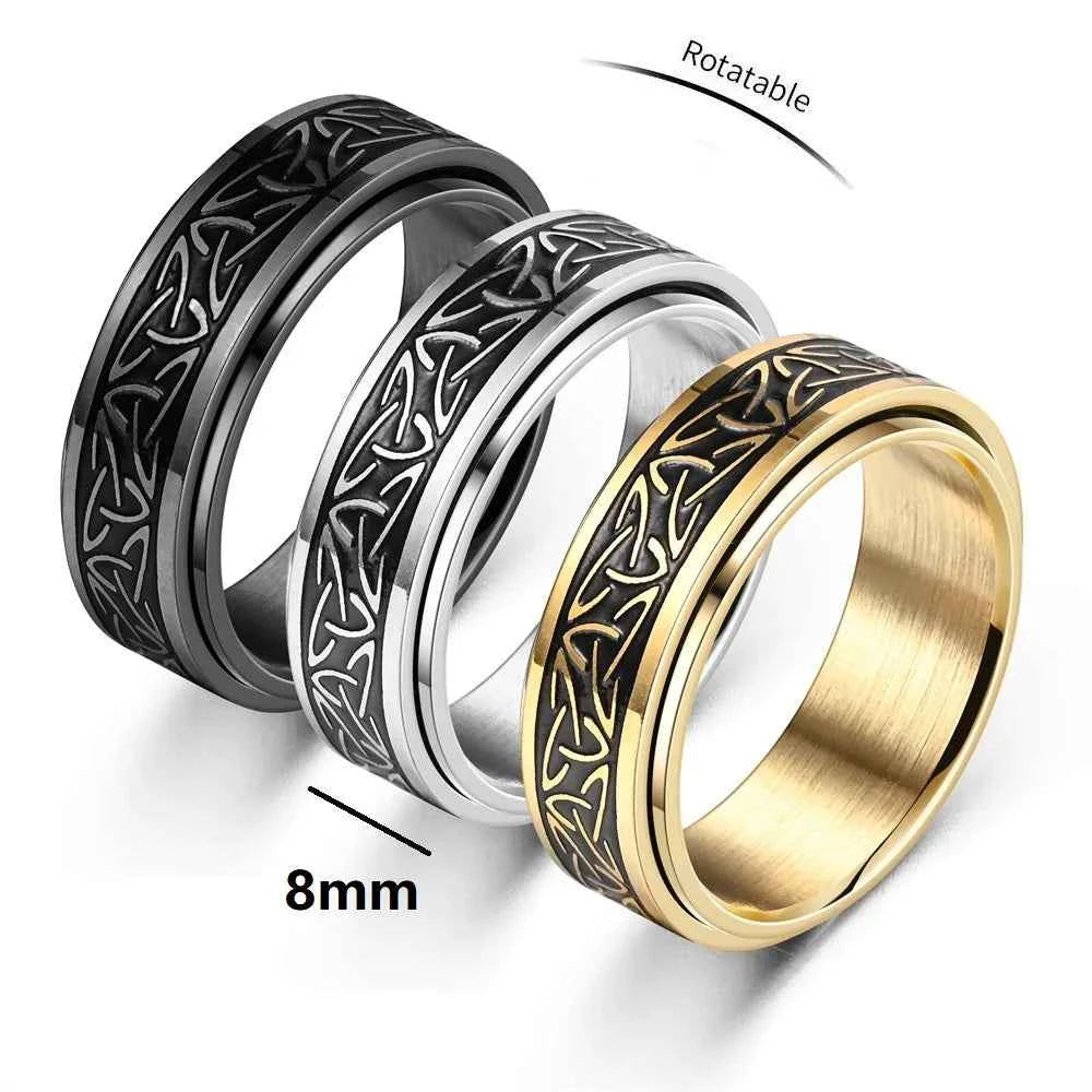 Viking Celtic Knot Rune Rings
