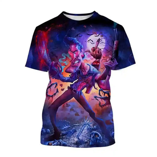 Deadite Rising – Evil Dead 3D Horror Print Tee