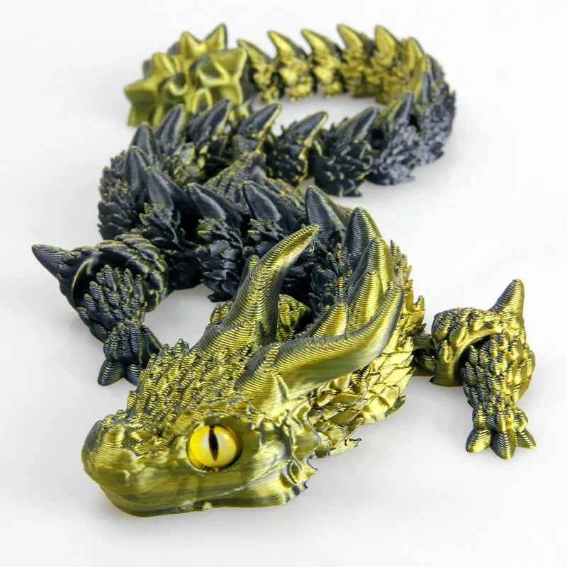 3D Printed Dragon，Vivid Eyes - Pedlar's Attic