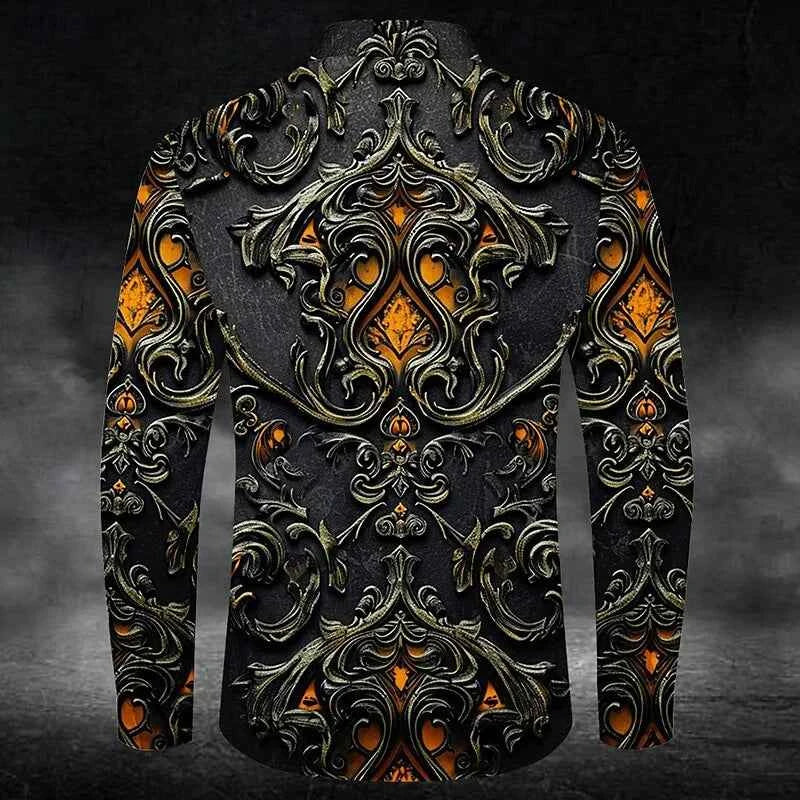 Fashion Men's Button Shirt Long Sleeve