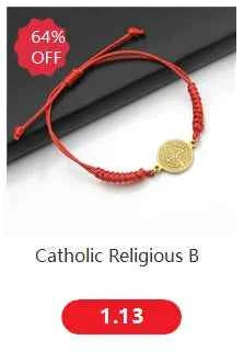 Handmade St. Benedict Medal Bracelet