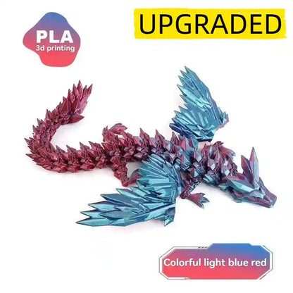 3D Printed Dragon Colorful Gem Dragon Figurines - Pedlar's Attic