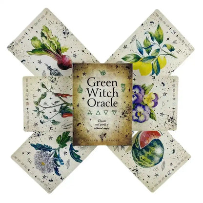 Green Witch Oracle Cards Fortune-telling Tarot Divination Edition Creativity Board Game Deck - Pedlar's Attic