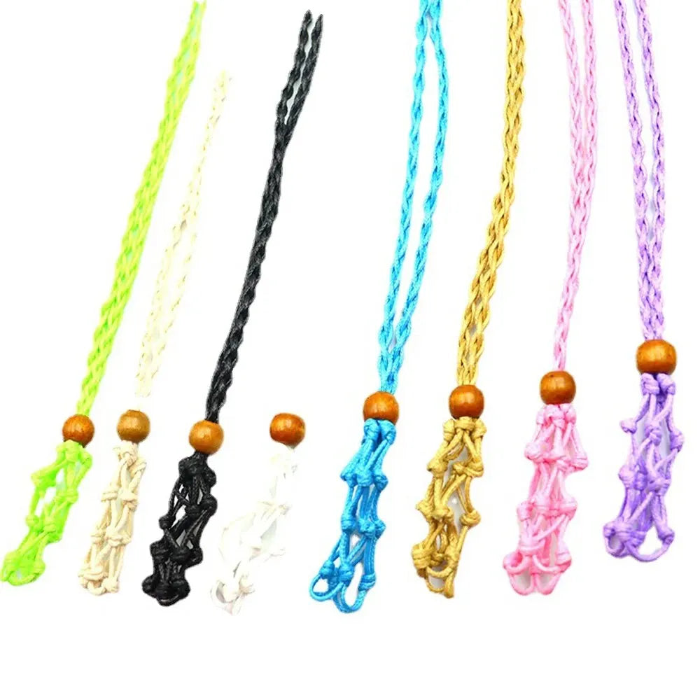 The Rainkeeper — Braided Crystal Catcher Necklace