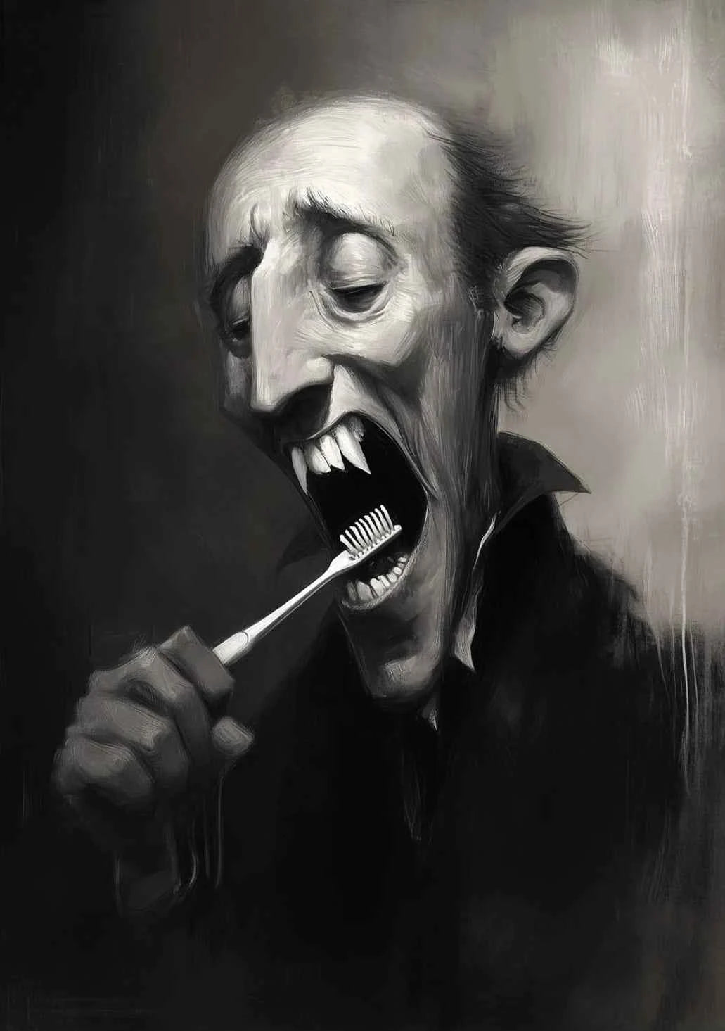 Victoria Style Skull Banquet Fallen Angels Dark Fantasy Art