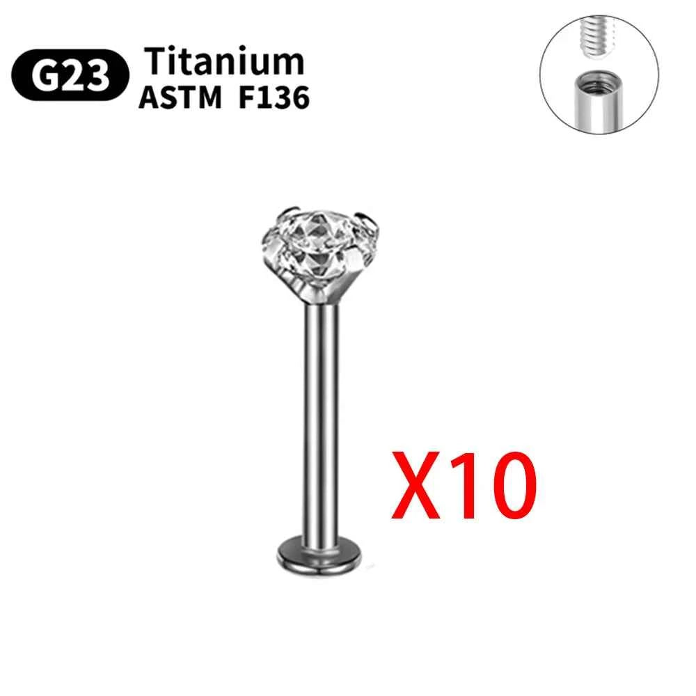 Titanium Piercings Labret Stud Lip Nose Eyebrow piercing kit