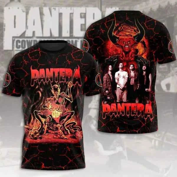 PANTERA! 3D Printed T-shirt for Men and Women