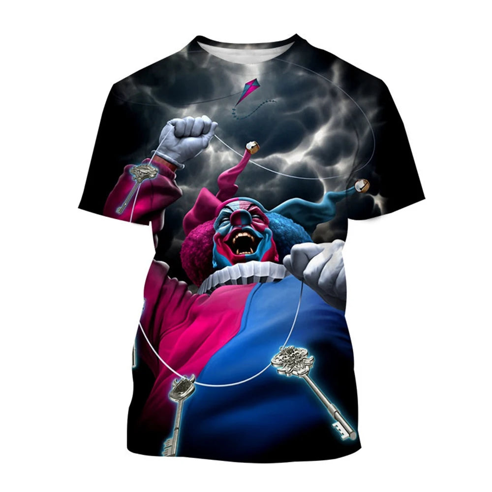 Face Paint — Crazy Clown 3D Graphic Tee