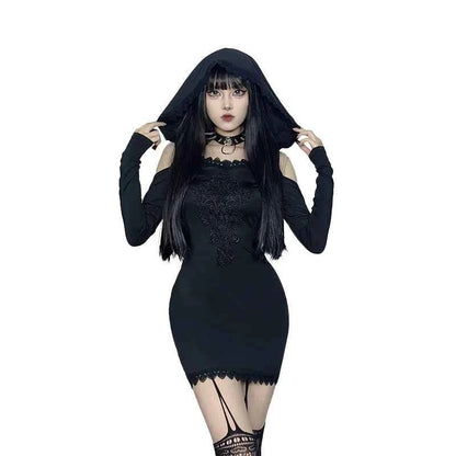 AltGoth Cyber Punk Mall Gothic Dress - Pedlar's Attic