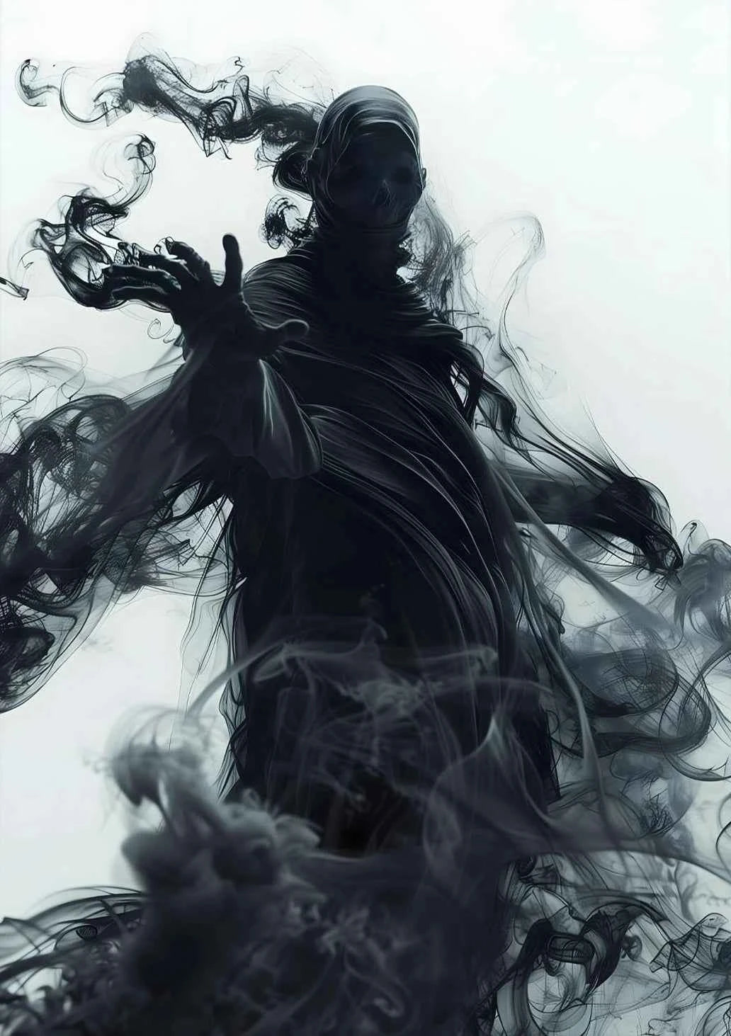 Victoria Style Skull Banquet Fallen Angels Dark Fantasy Art