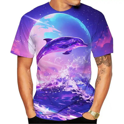 Whispers of the Deep – Dolphin Spirit 3D Tee