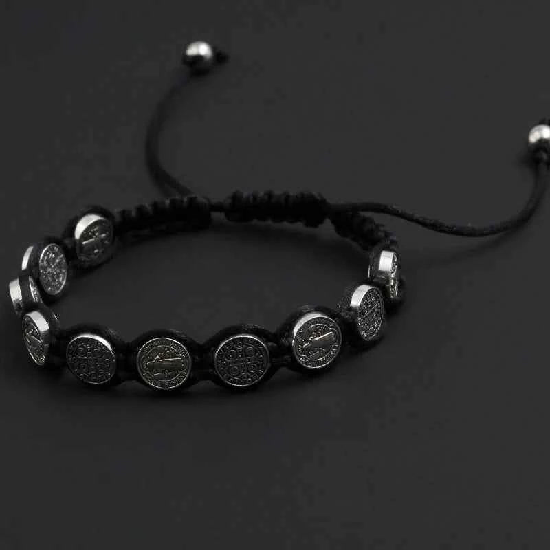 Handmade St. Benedict Medal Bracelet