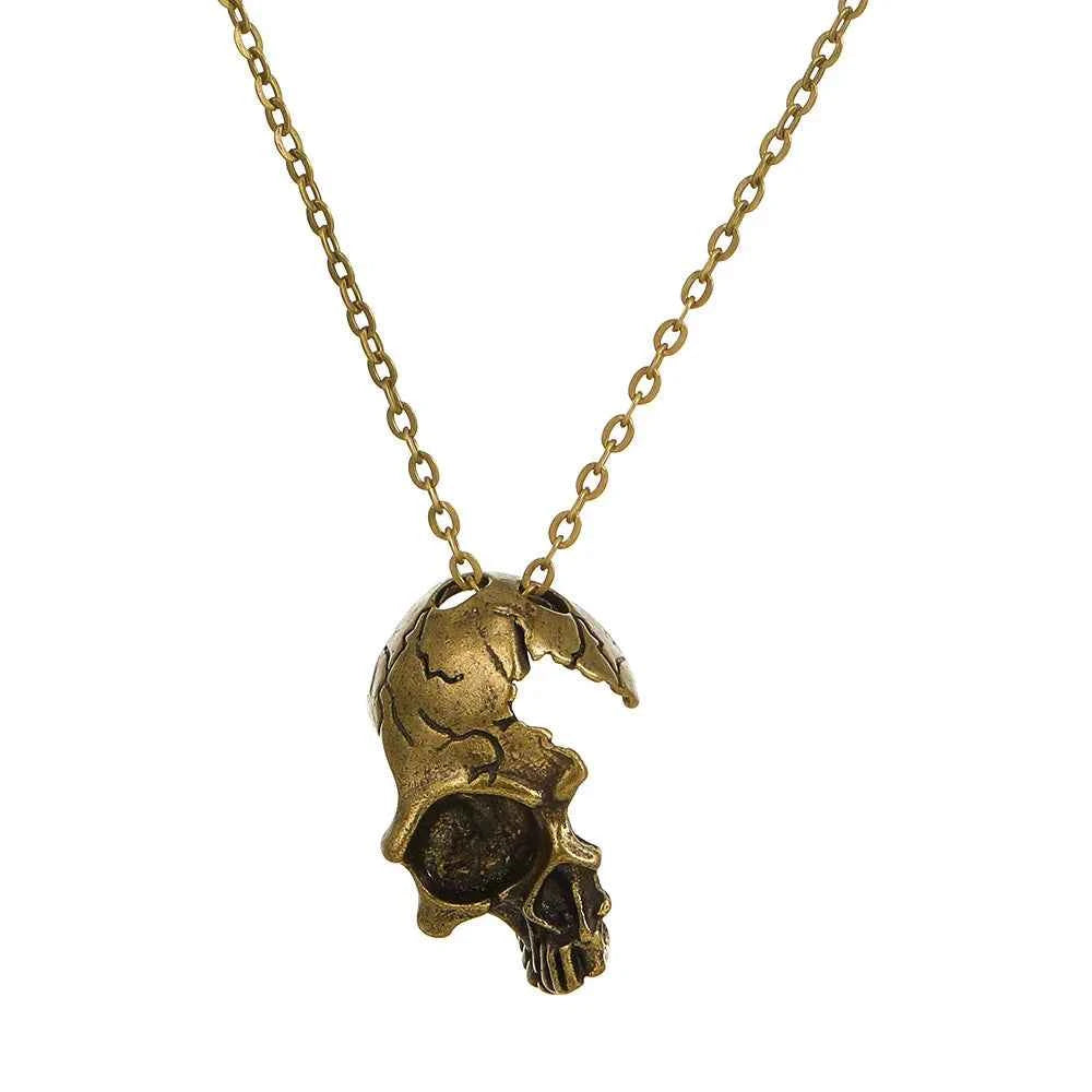 Vintage Skull Face Necklace
