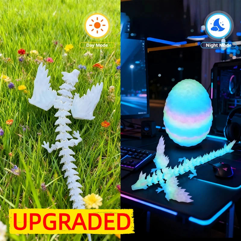 3D Printed Dragon Colorful Gem Dragon Figurines