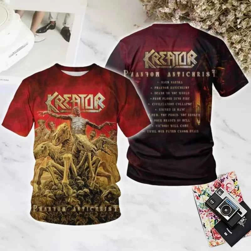 KREATOR Band 3d Print T-shirts various styles