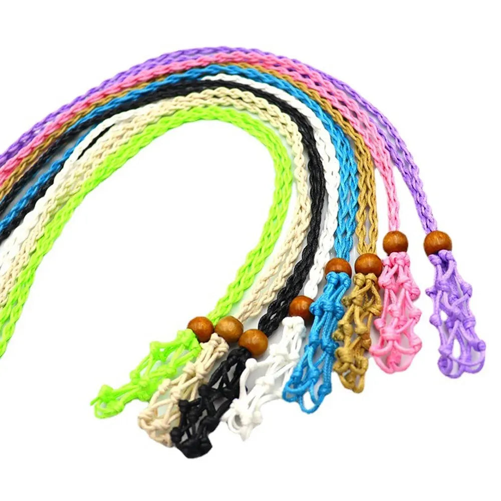The Rainkeeper — Braided Crystal Catcher Necklace