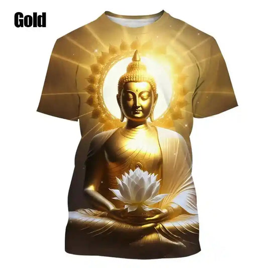 The Enlightened Path – Buddha Shakyamuni 3D Print Tee