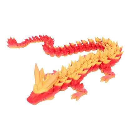 3d Printed Steam Technology Dinosaur Animal Toys Home Room Car Ornaments Joints Can Move Freely Steam Technology Flying Dragon - Pedlar's Attic
