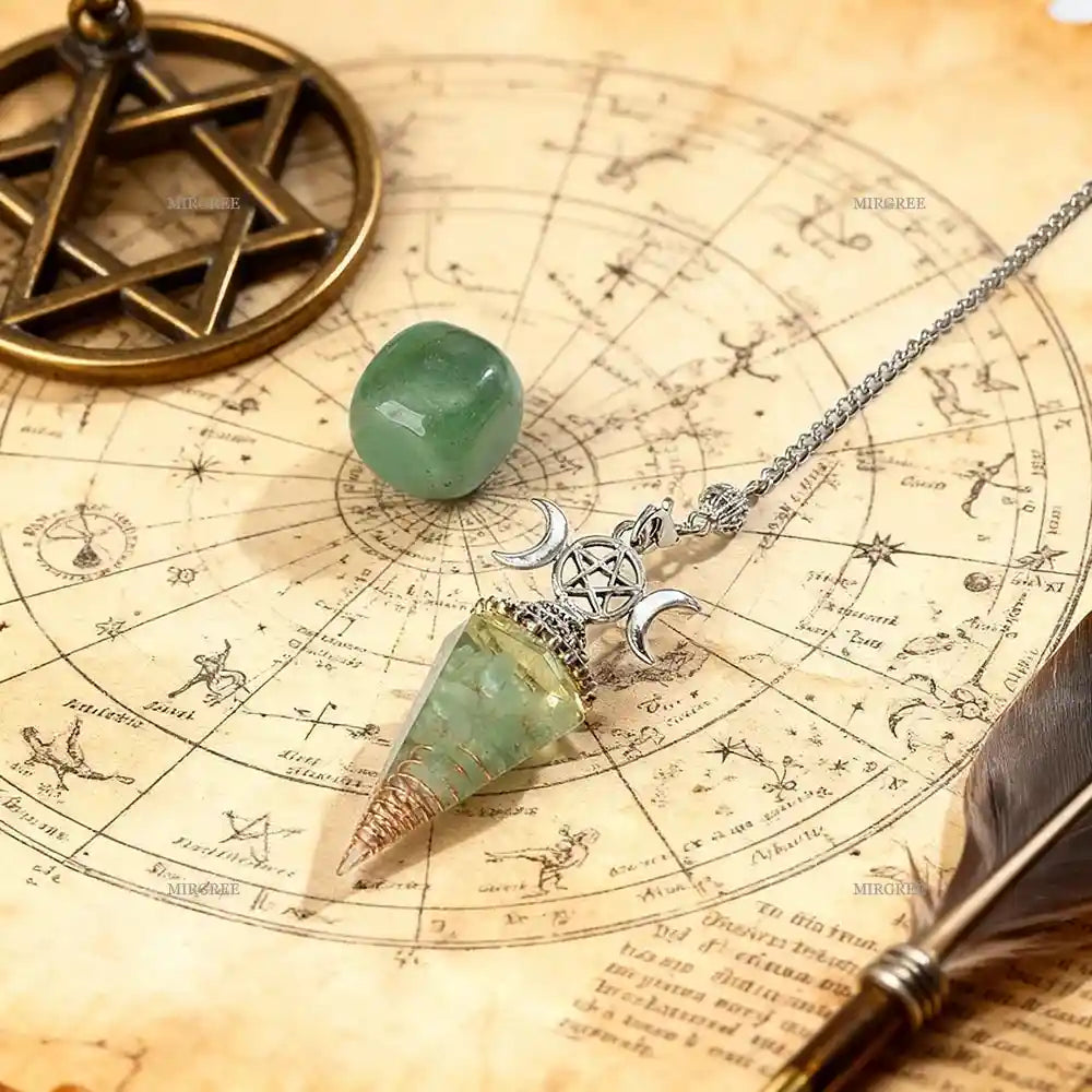2pcs Amethyst Spirit Pendant Paired with Natural Stone Ornaments - Pedlar's Attic
