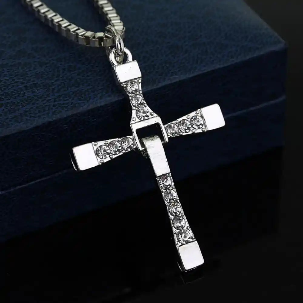 Cross Necklace Titanium Steel - Pedlar's Attic