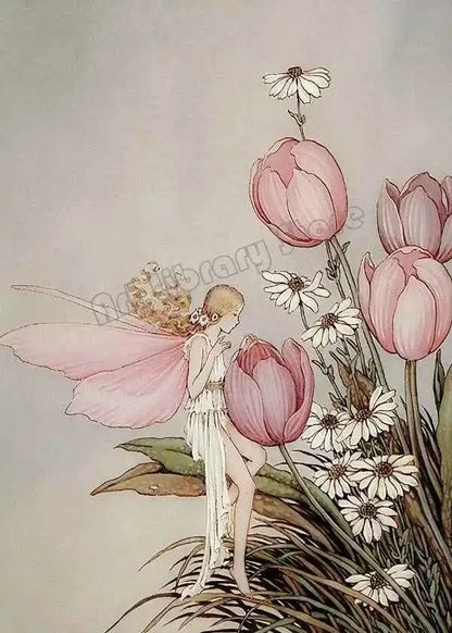 Fantasy Cute Fairy Illustration by Ida Rentou Surrealism Artwork Poster - Pedlar's Attic
