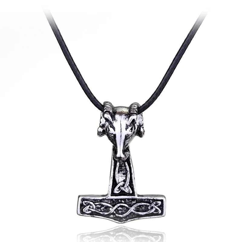 Norse Vikings Thor's Hammer Mjolnir Scandinavian Rune Amulet